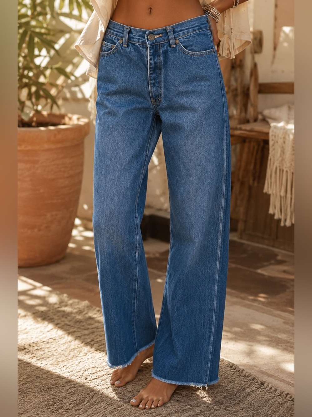 Vintage Oscar de la Renta Jeans Women’s 6 High Rise Straight Leg 100% Cotton